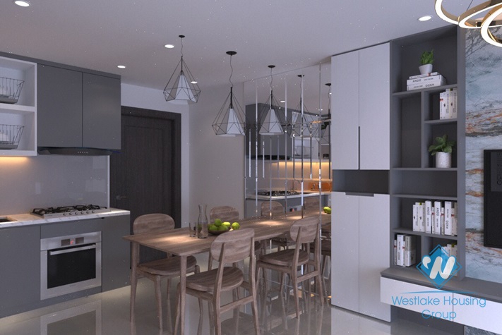 Morden 2 bedroom apartment for rent in Dcapital building, Tran Duy Hung, Cau Giay